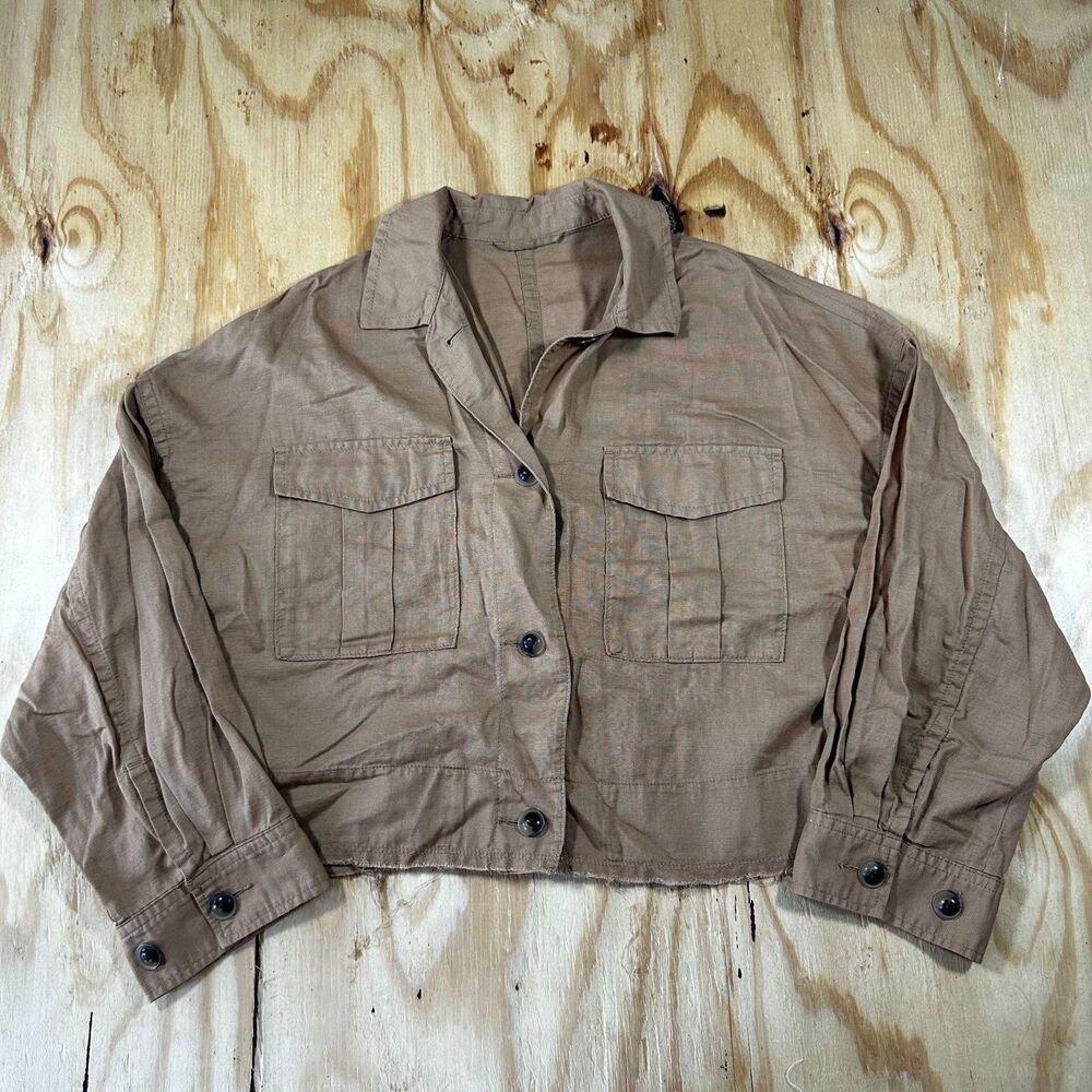 Spick & Span Cropped Lightweight Brown Jacket Size 38